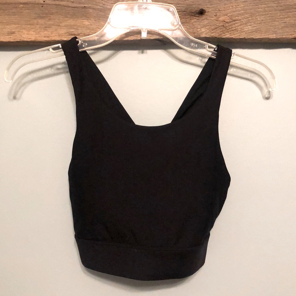 Fabletics Black Sports Bra Size Medium